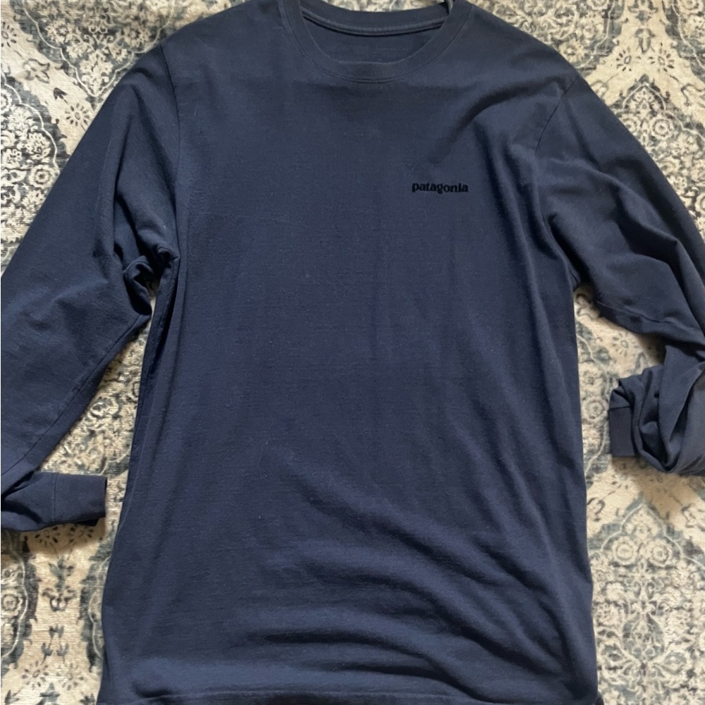 Blue Long Sleeve Patagonia shirt